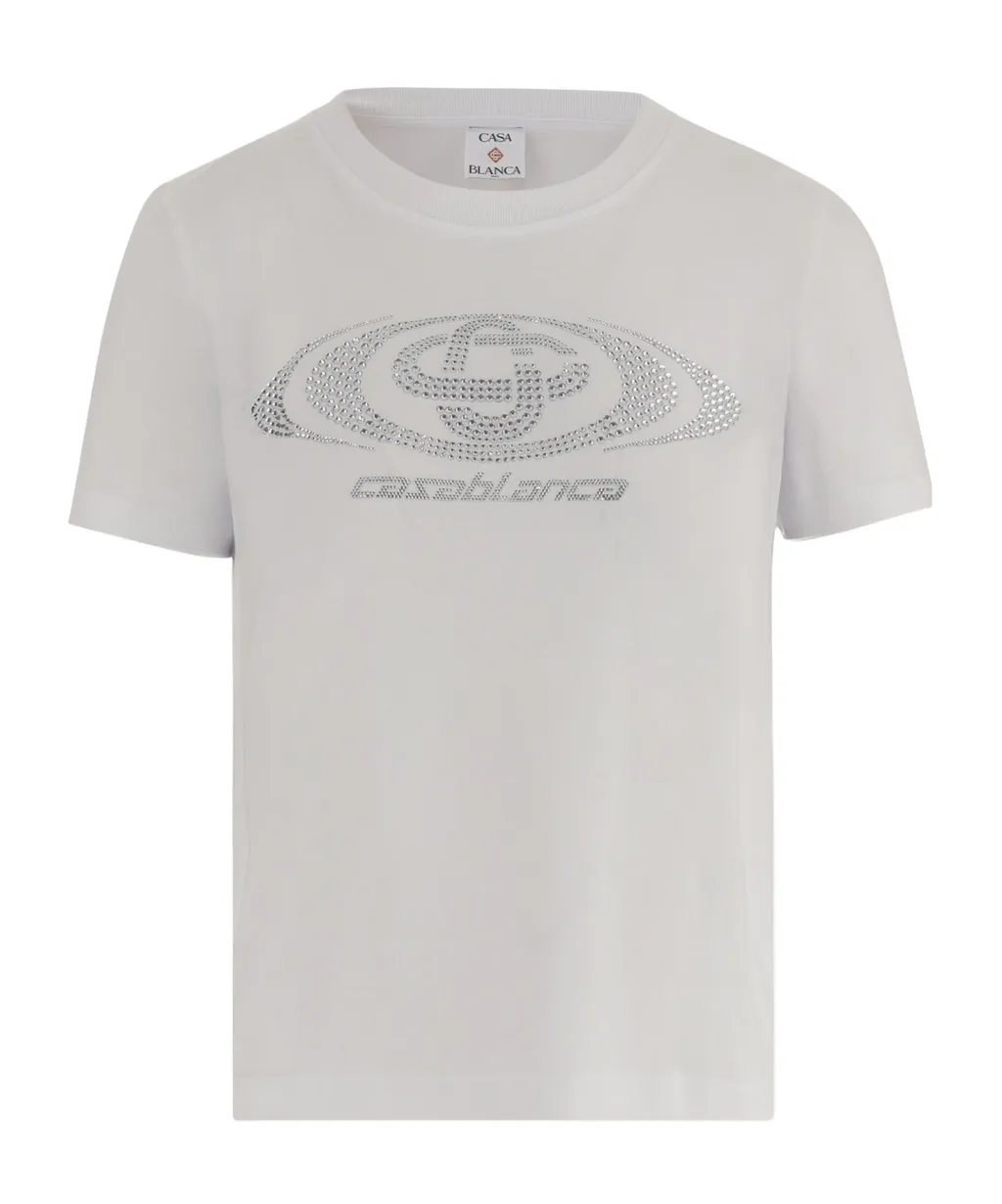 Casablanca Crystal Logo T-Shirt