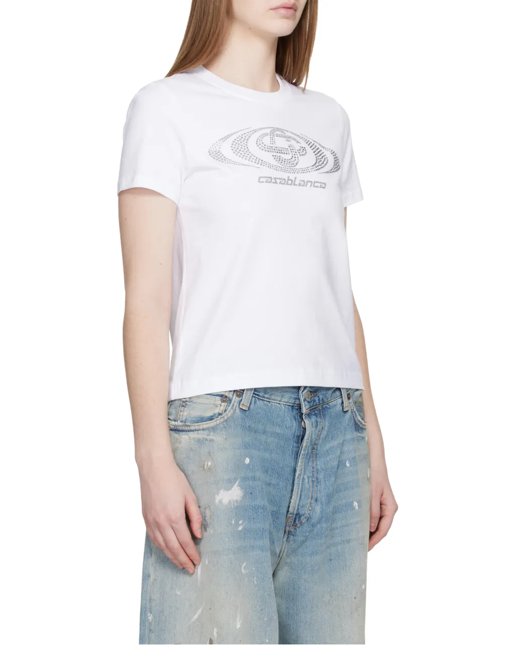 Casablanca Crystal Logo T-Shirt