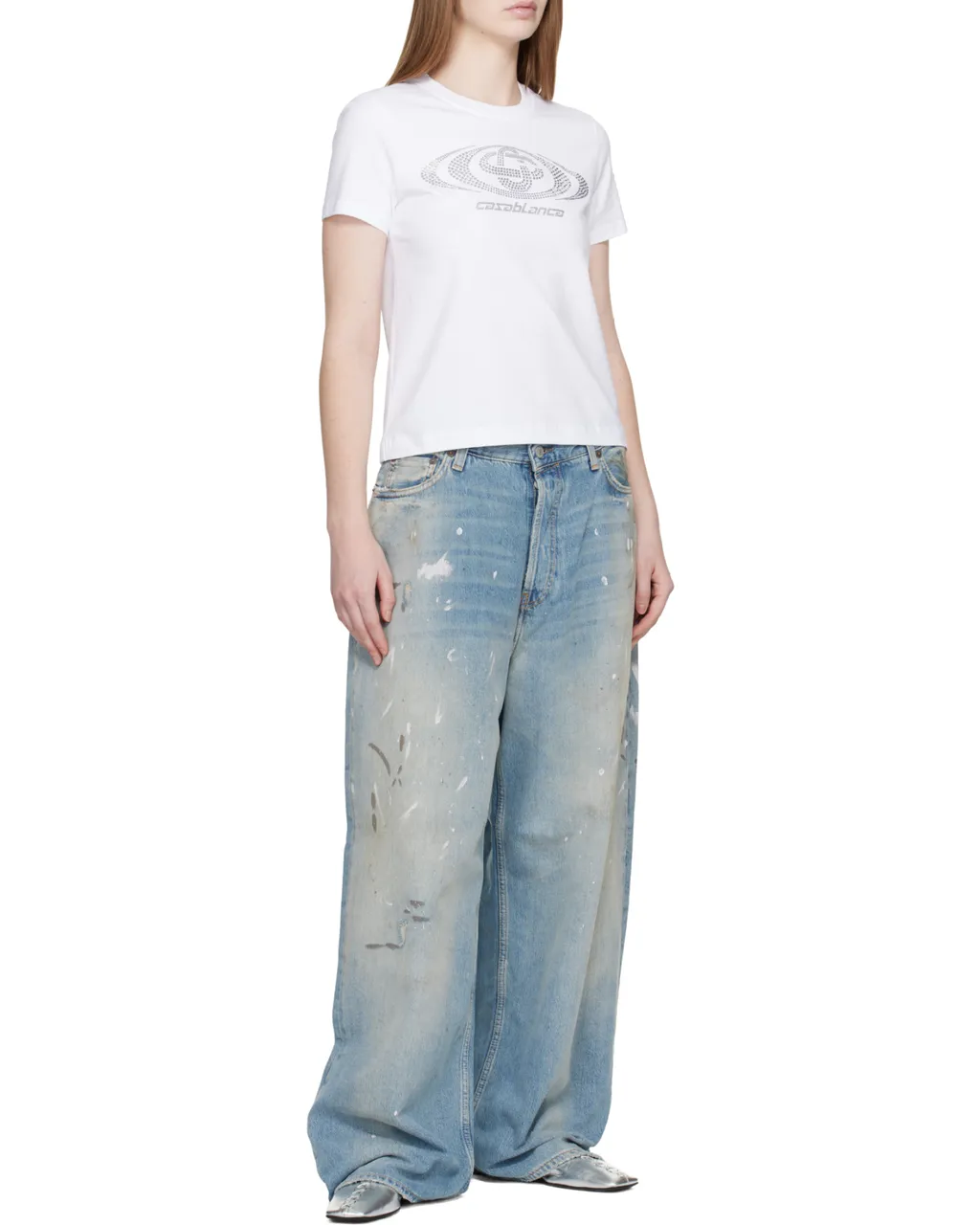 Casablanca Crystal Logo T-Shirt