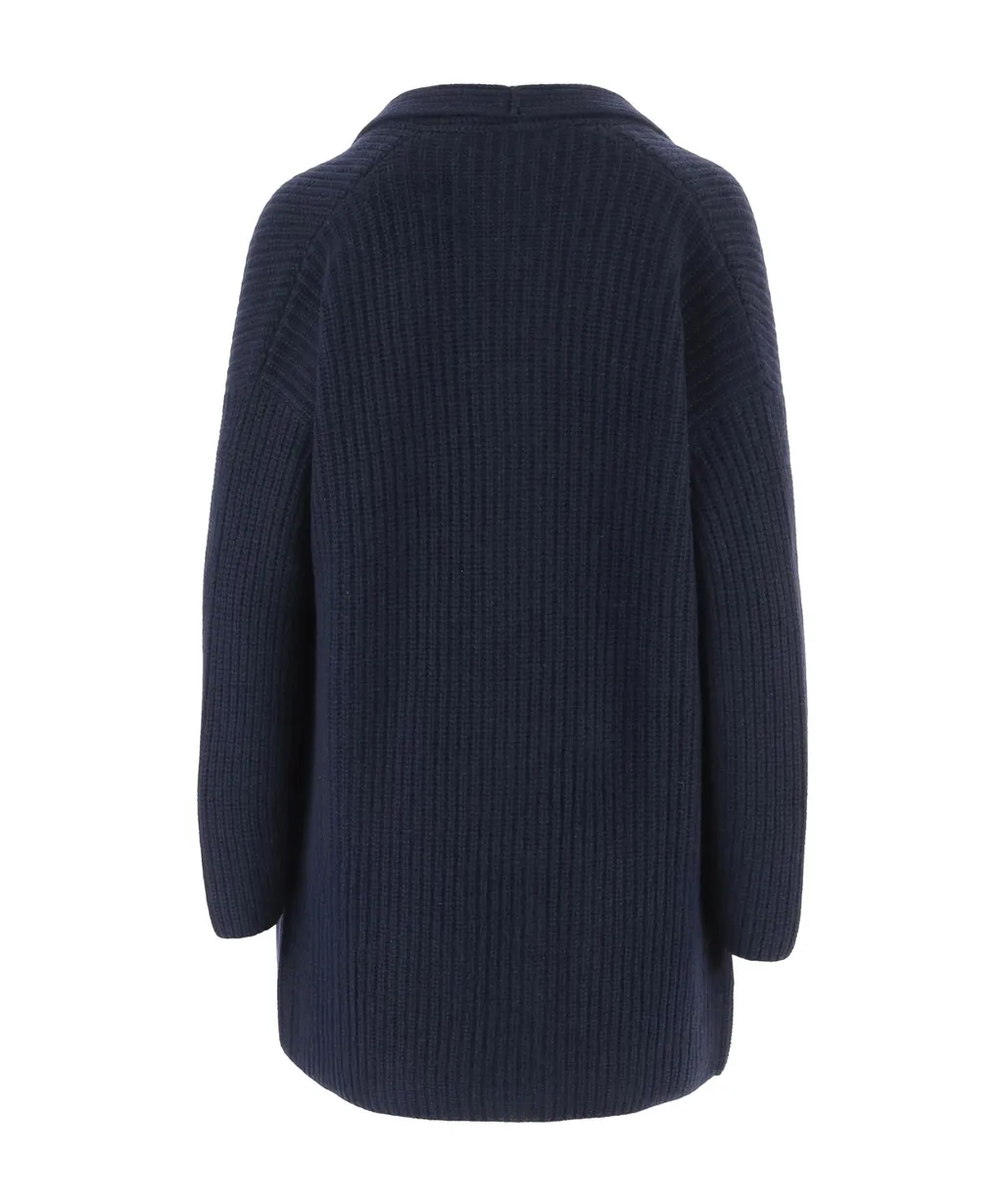 Long-Sleeved Knitted Cardigan