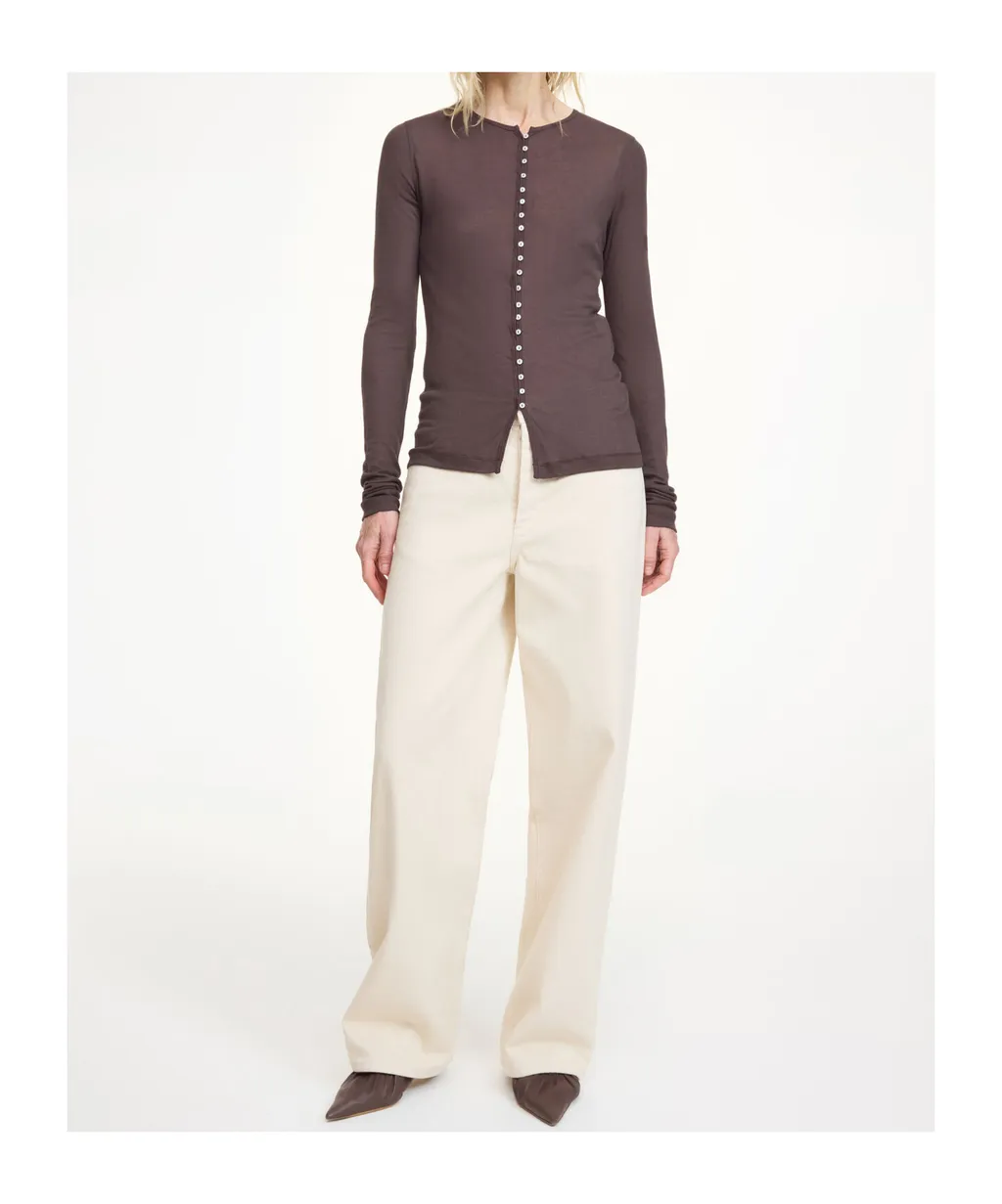 By Malene Birger Buttoned Cardigan Top