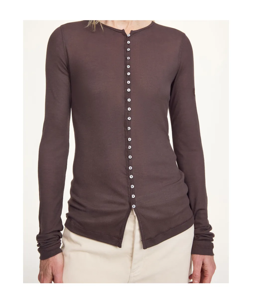 By Malene Birger Buttoned Cardigan Top