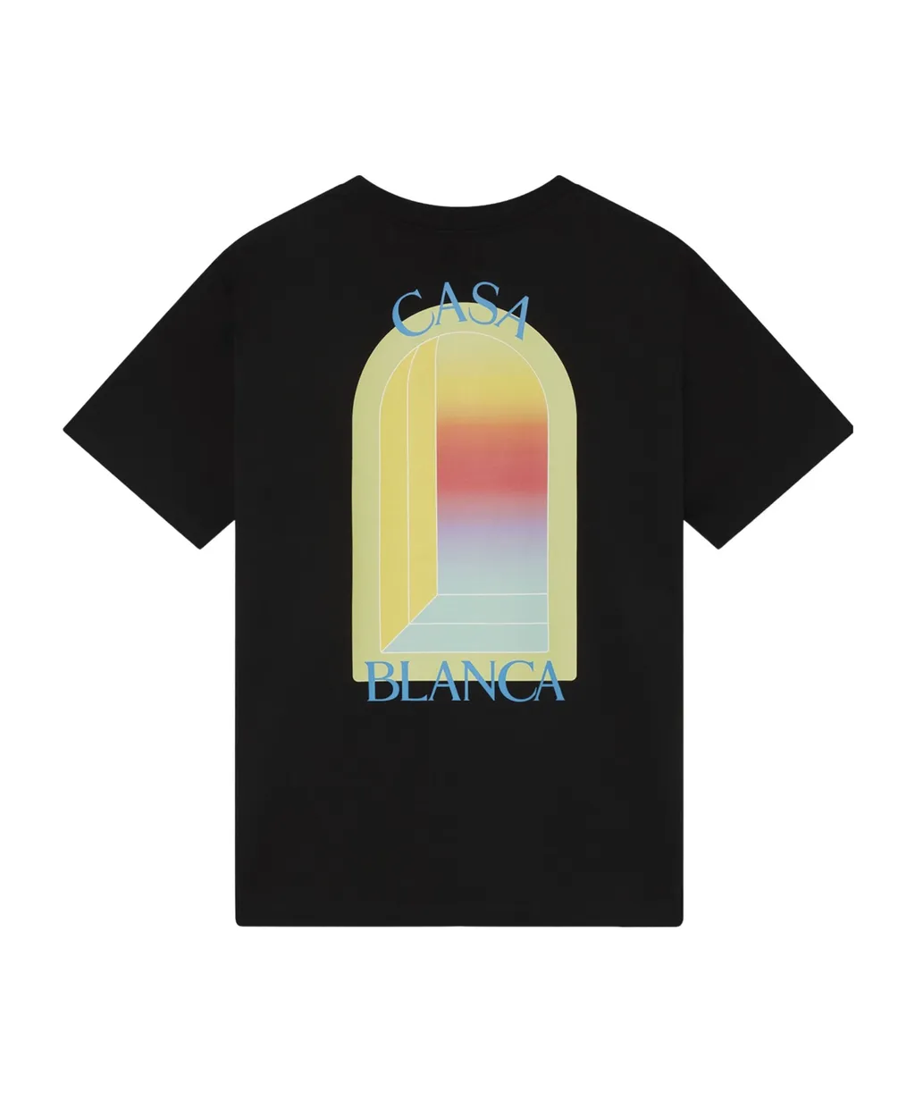 Casablanca Logo Printed Crewneck T-Shirt