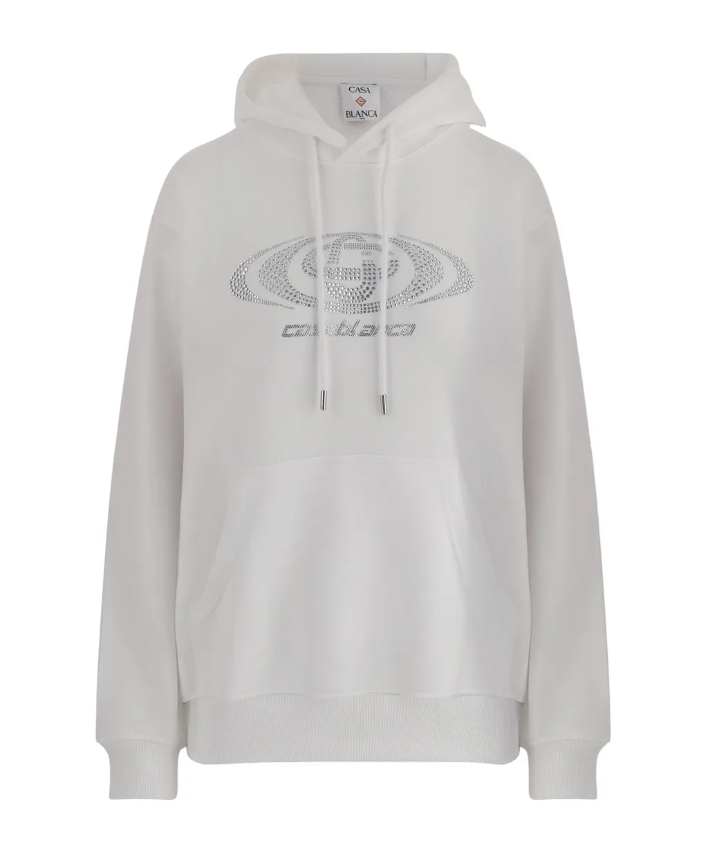 Casablanca Rhinestone Logo Hoodie