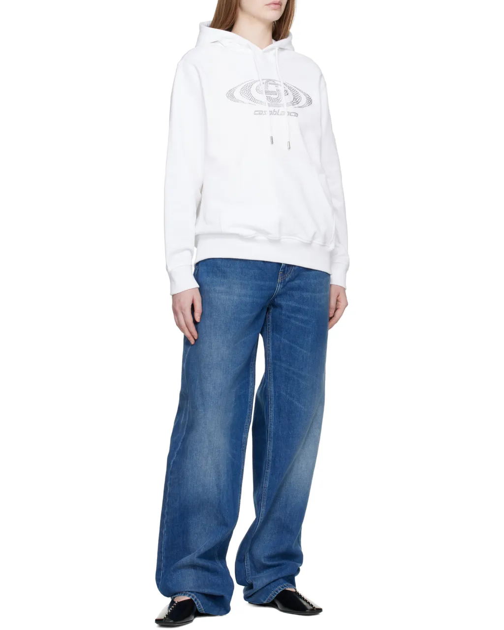 Casablanca Rhinestone Logo Hoodie
