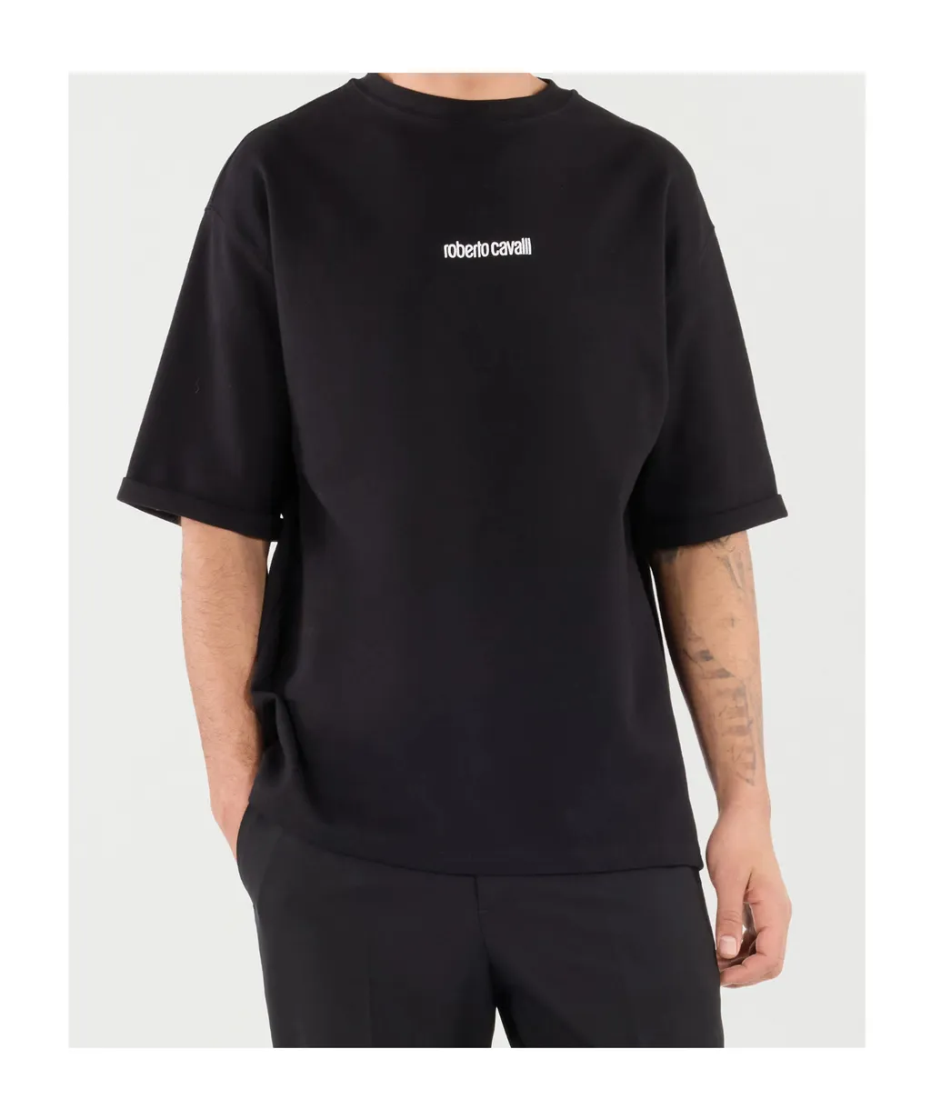 Roberto Cavalli Embroidered Logo T-Shirt