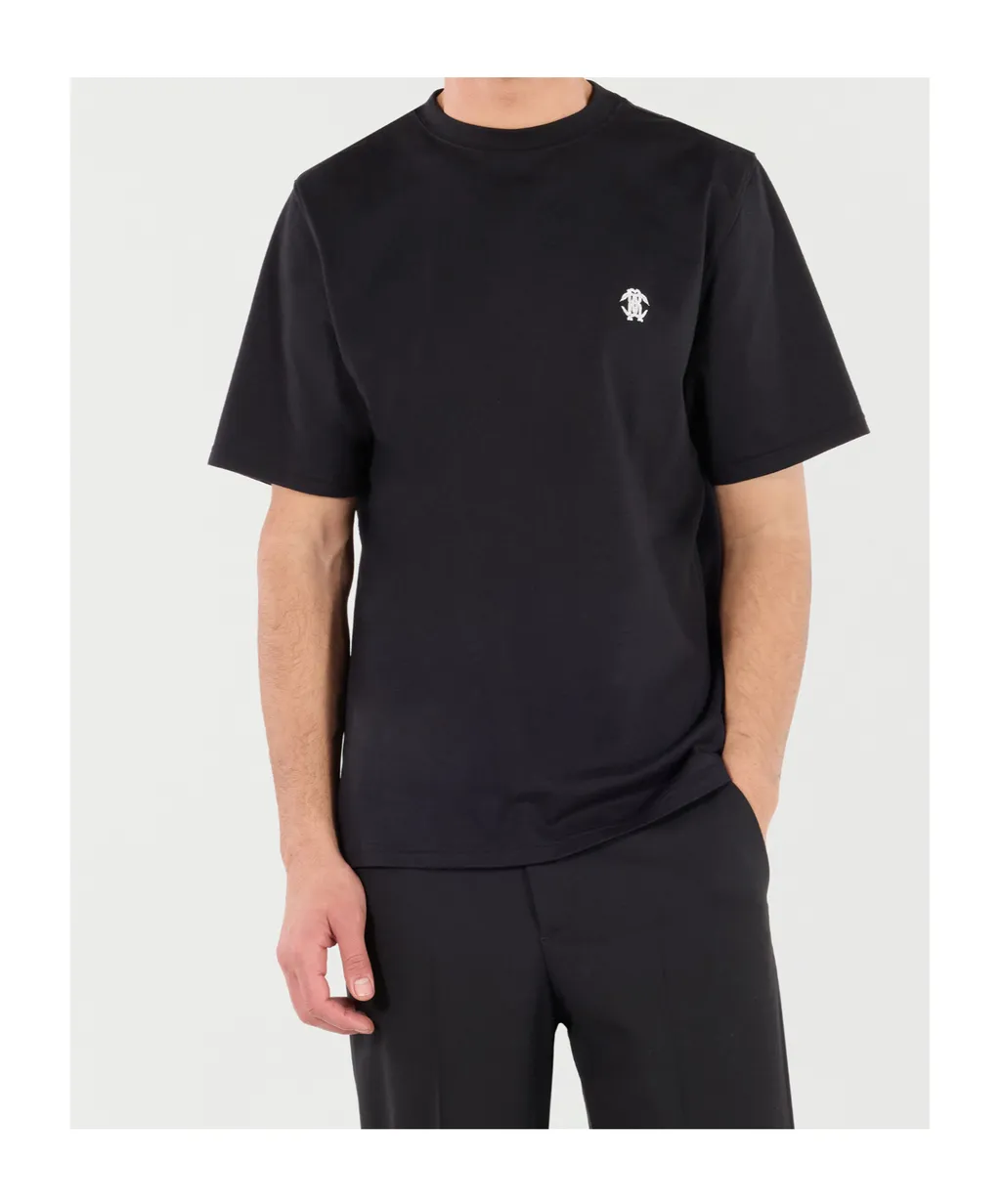 Roberto Cavalli Mirror Snake Logo T-Shirt