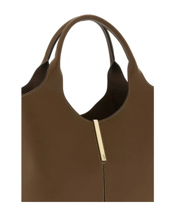 Tod's Logo Engraved Small Shopper Bag