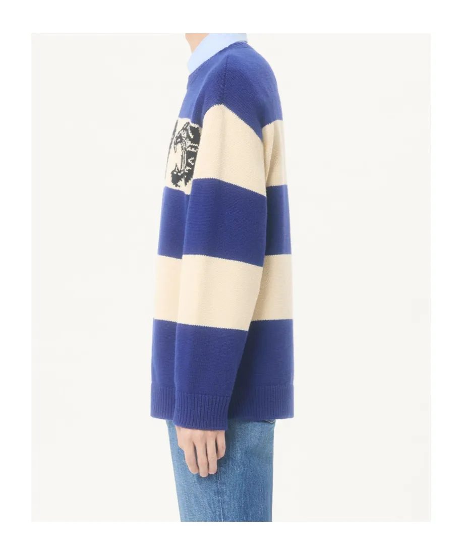 Valentino Panther Patterned Knit Jumper
