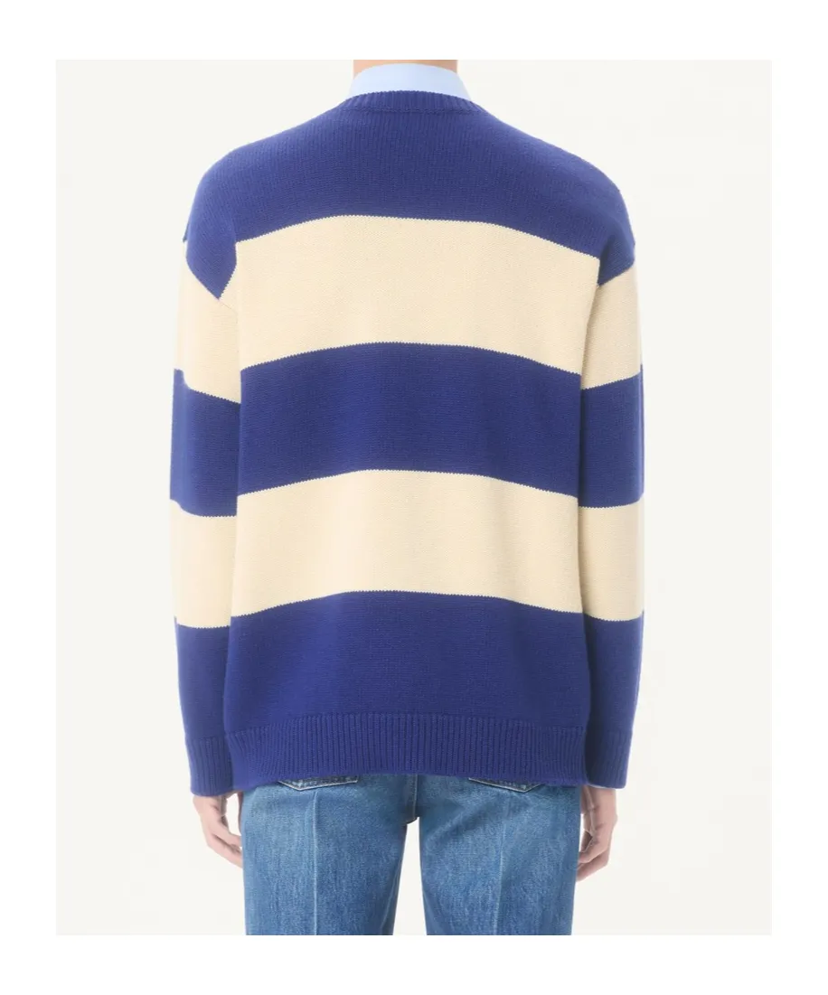 Valentino Panther Patterned Knit Jumper