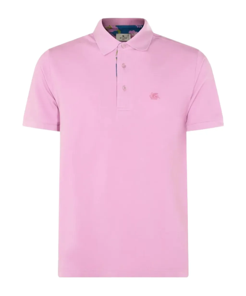 Etro Logo Embroidered Short-Sleeved Polo Shirt
