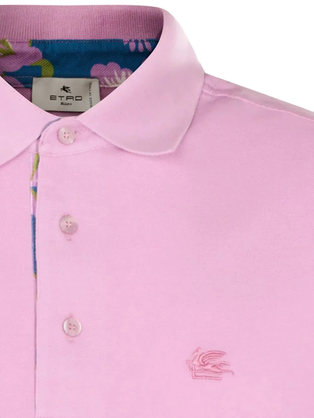 Etro Logo Embroidered Short-Sleeved Polo Shirt