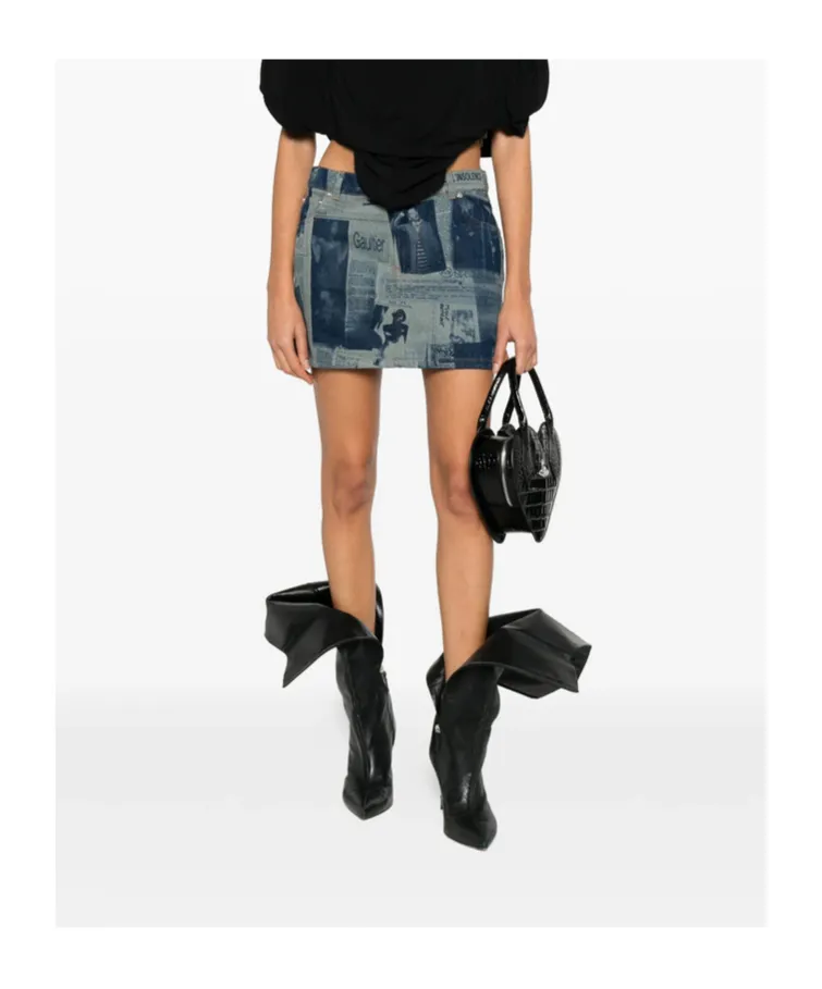Belt-Loop Mini Skirt