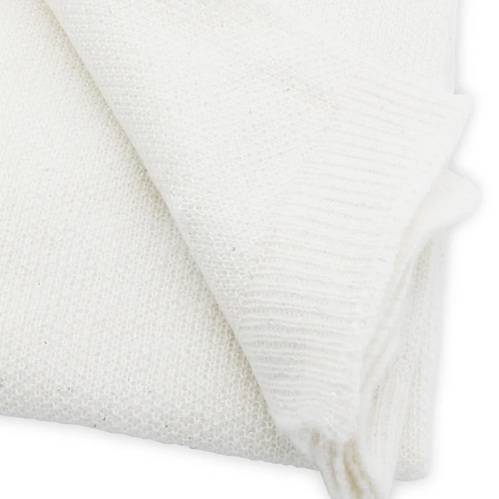 Fabiana Filippi Sequin Embellished Knitted Scarf