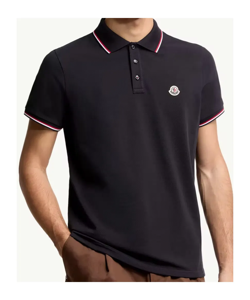 Moncler Logo Patch Short-Sleeved Polo Shirt