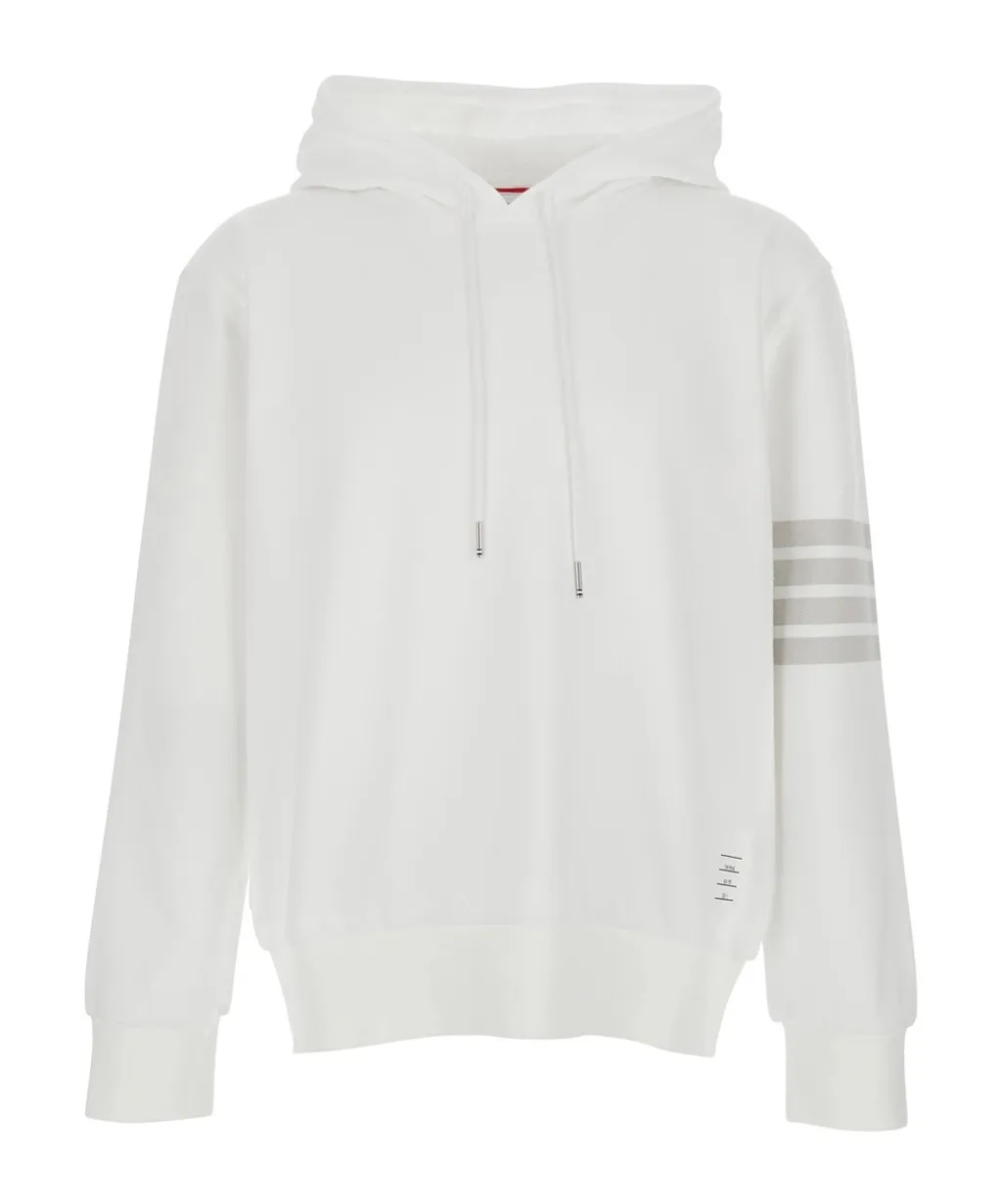 Thom Browne Logo Patch Drawstring Hoodie