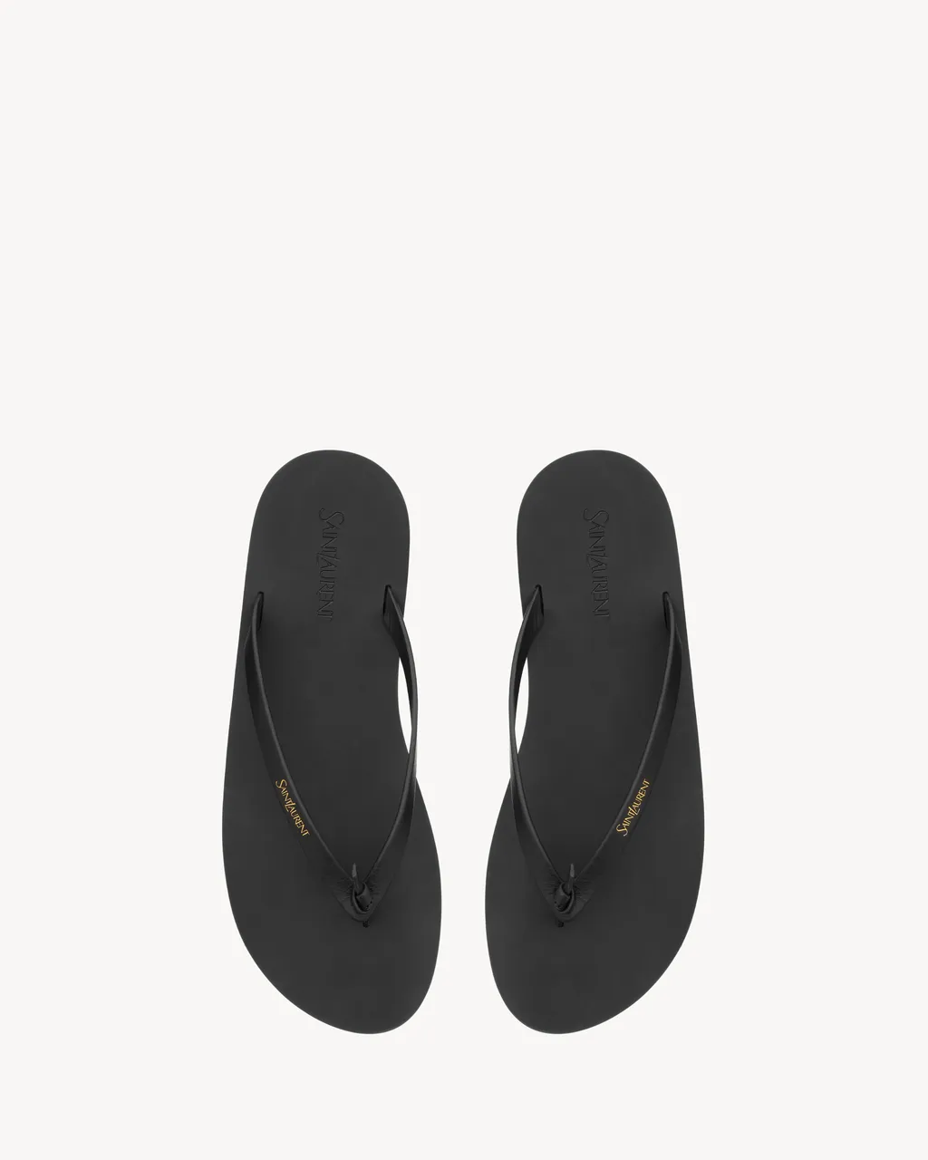 Saint Laurent Logo Lettering Thong Sandals