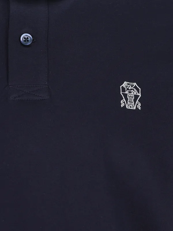 Brunello Cucinelli Logo Embroidered Short-Sleeved Polo Shirt