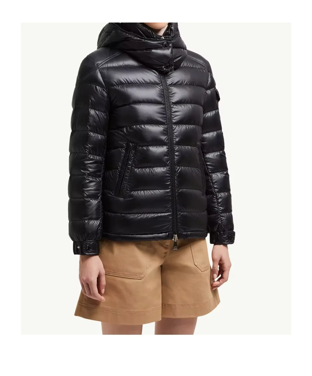 Moncler Zip-Up Hooded Padded Jacket