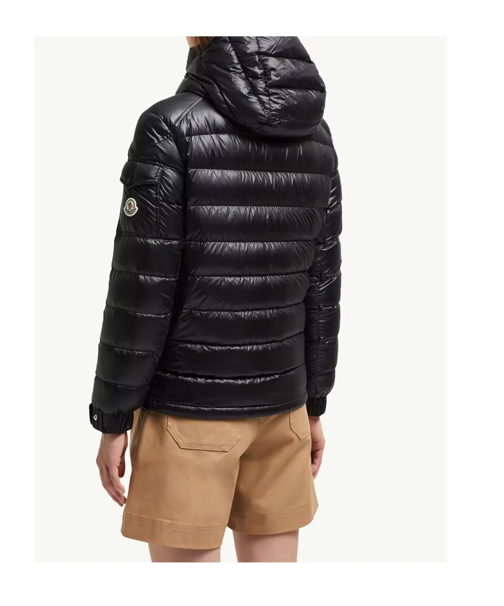 Moncler Zip-Up Hooded Padded Jacket
