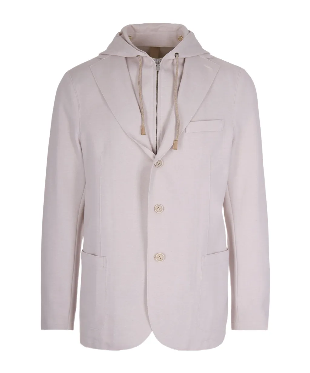 Eleventy Drawstring Hooded Jacket