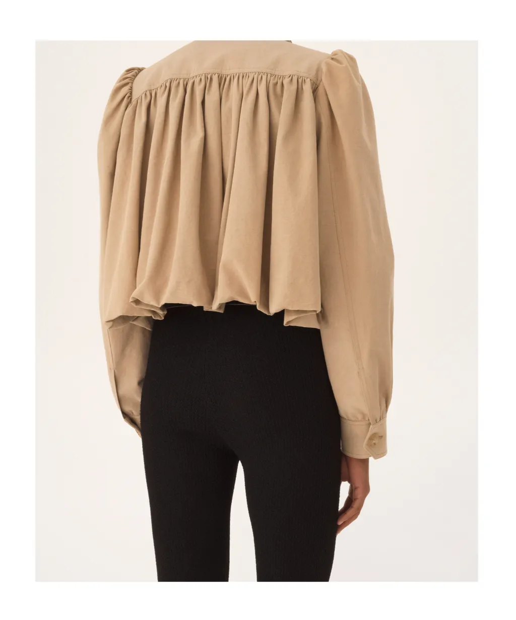 Gathered-Detail Jacket