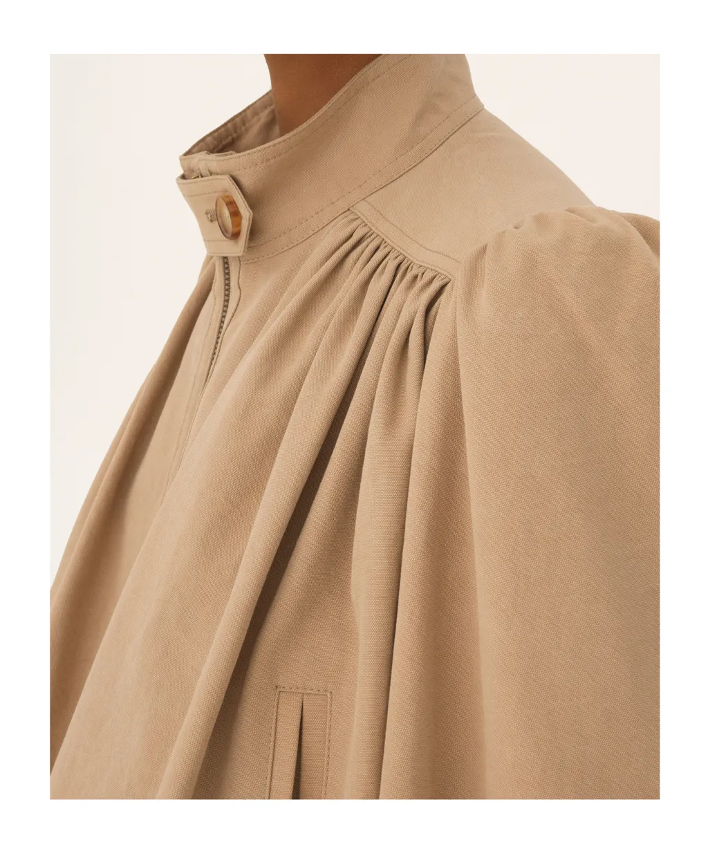 Gathered-Detail Jacket