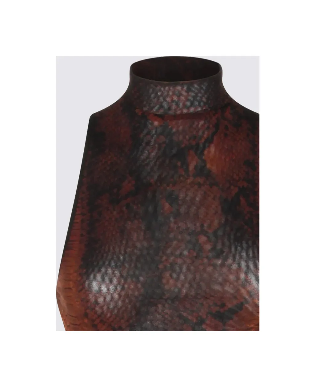 High-Neck Sleeveless Dress
