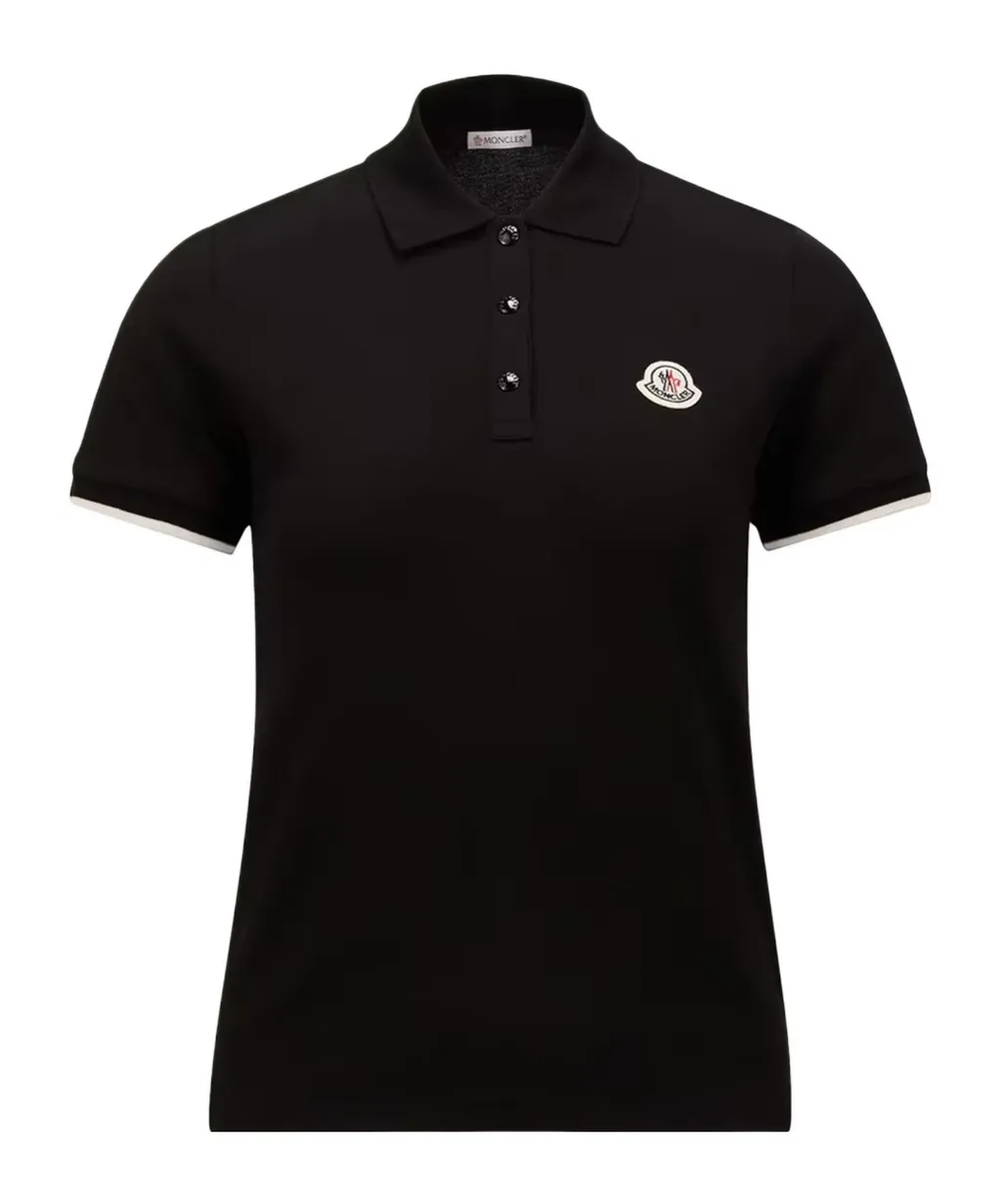 Moncler Logo Patch Short-Sleeved Polo Shirt