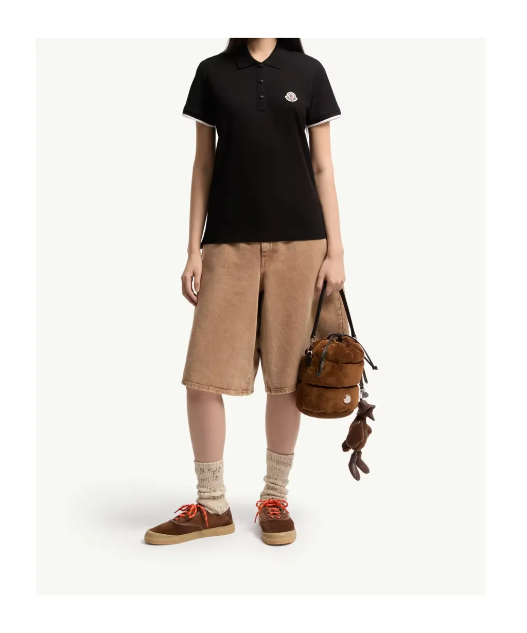 Moncler Logo Patch Short-Sleeved Polo Shirt