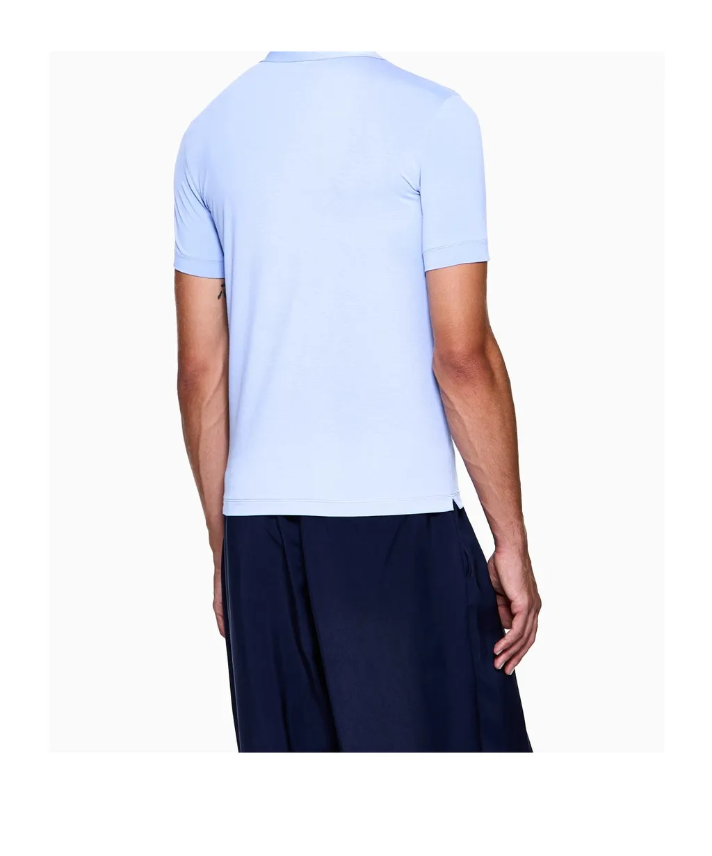 Giorgio Armani Stretch Short-Sleeved Jersey Polo Shirt