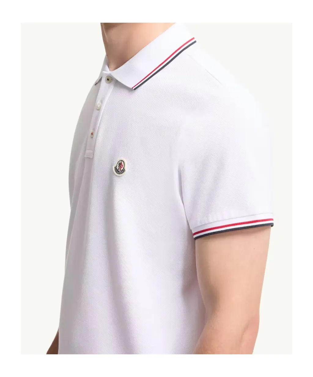 Moncler Logo Patch Short-Sleeved Polo Shirt