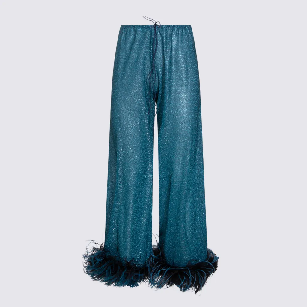 OsÉRee Lurex Thread Trousers