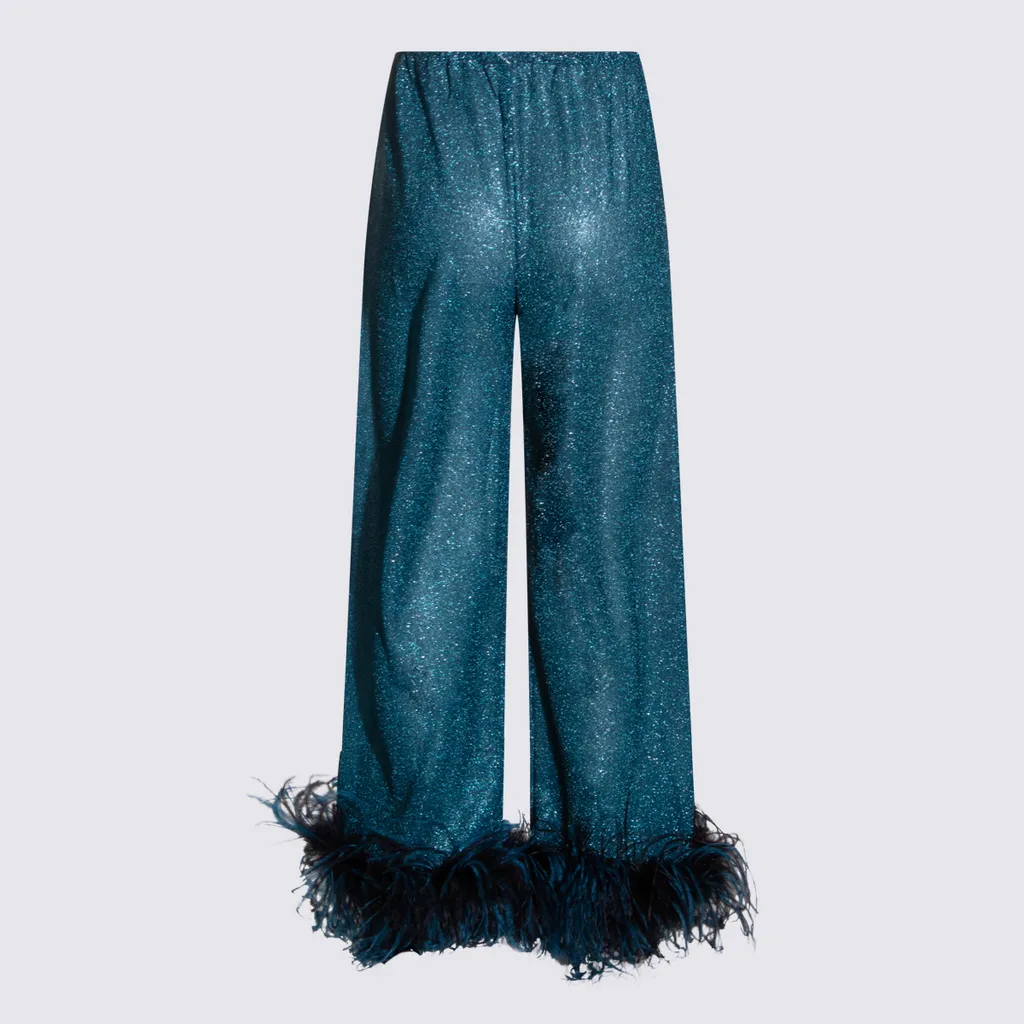 OsÉRee Lurex Thread Trousers