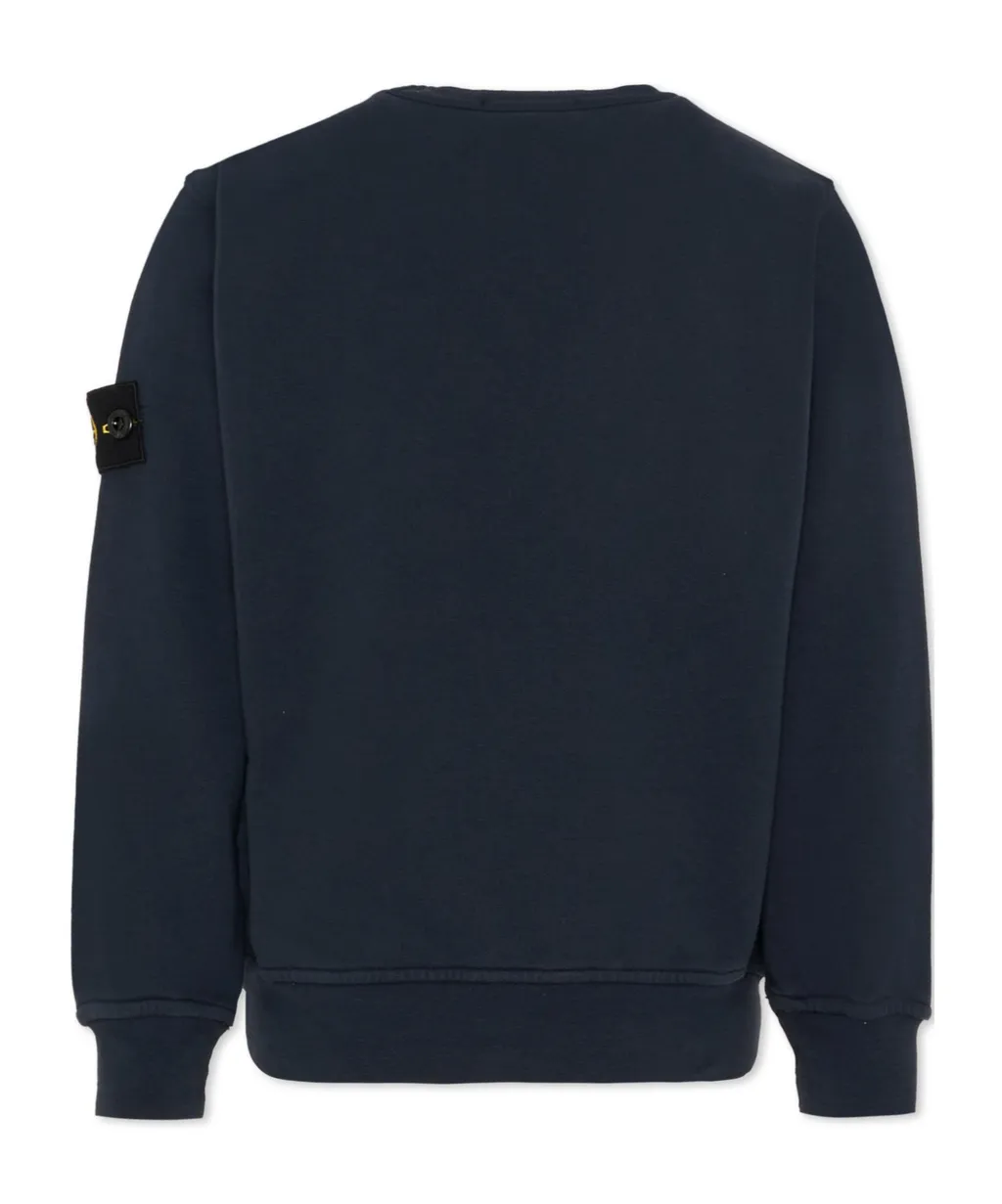 Logo-Patch Crew Neck Sweatshirt
