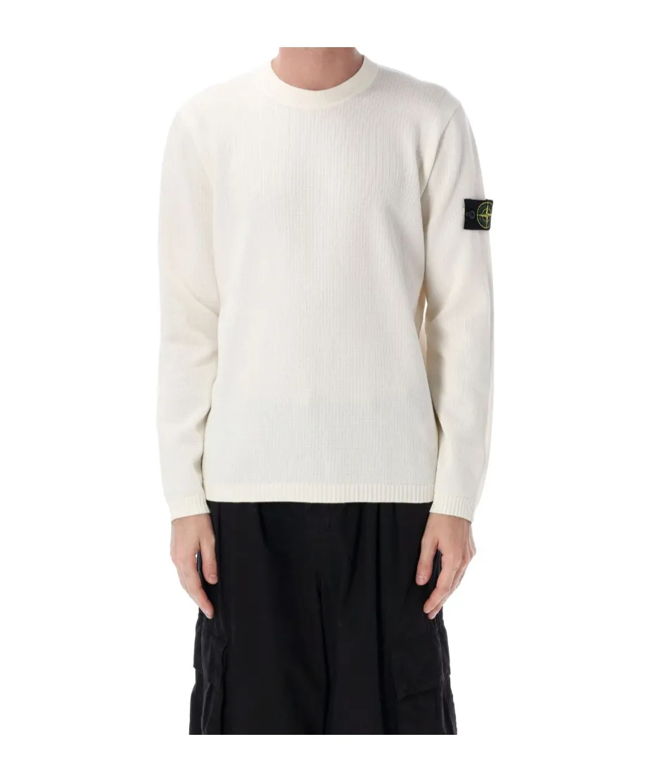 Stone Island Logo Patch Crewneck Jumper
