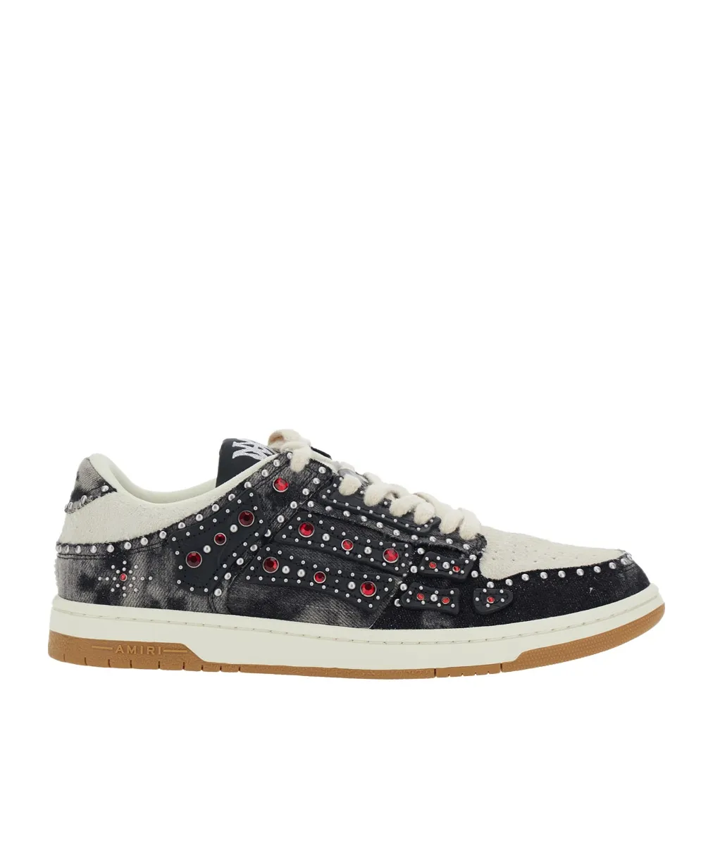 Amiri Skel Top Low Embellished Sneakers