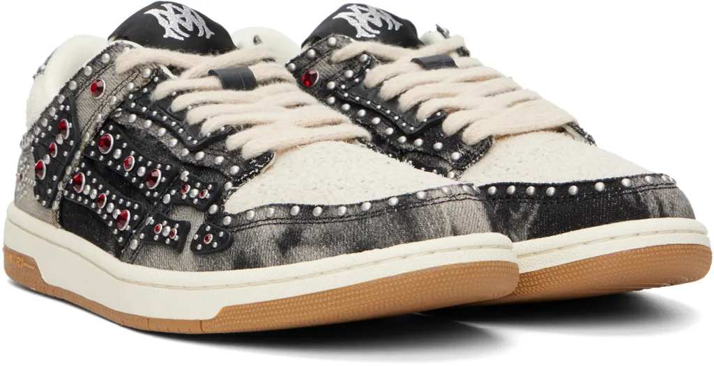 Amiri Skel Top Low Embellished Sneakers