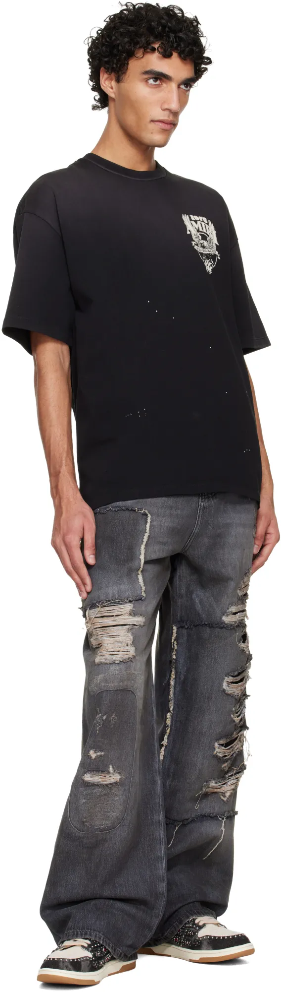 Amiri Skel Top Low Embellished Sneakers