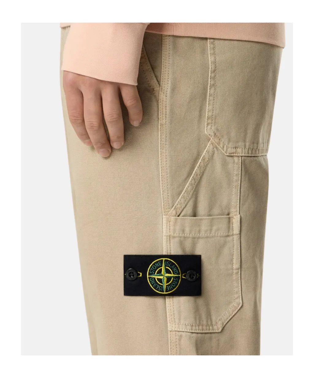 Stone Island Old Effect Panama Pants