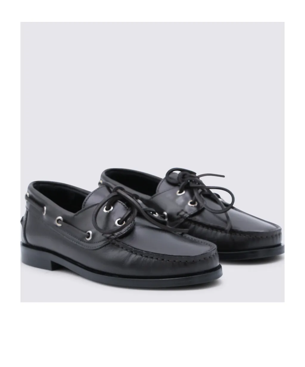 Aeyde Harris Round Toe Lace-Up Shoes