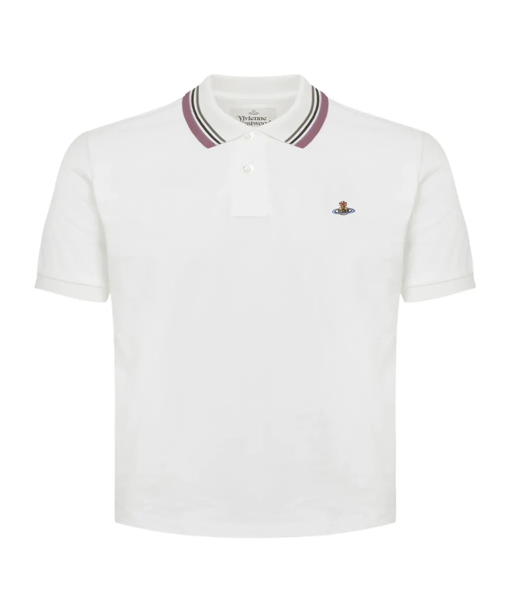 Vivienne Westwood Logo Embroidered Short Sleeve Polo Shirt