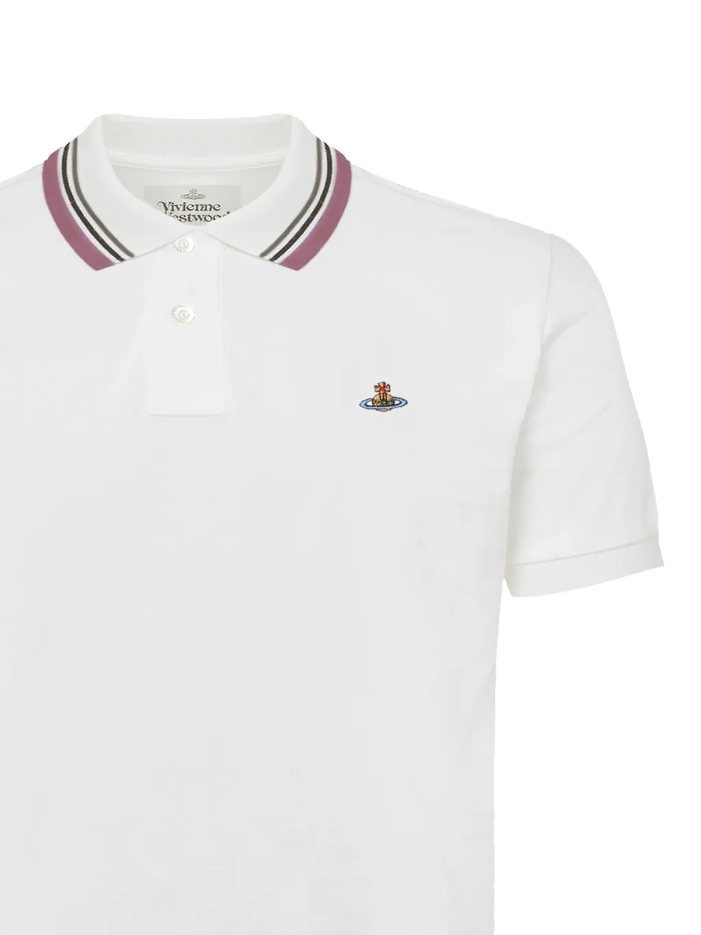 Vivienne Westwood Logo Embroidered Short Sleeve Polo Shirt