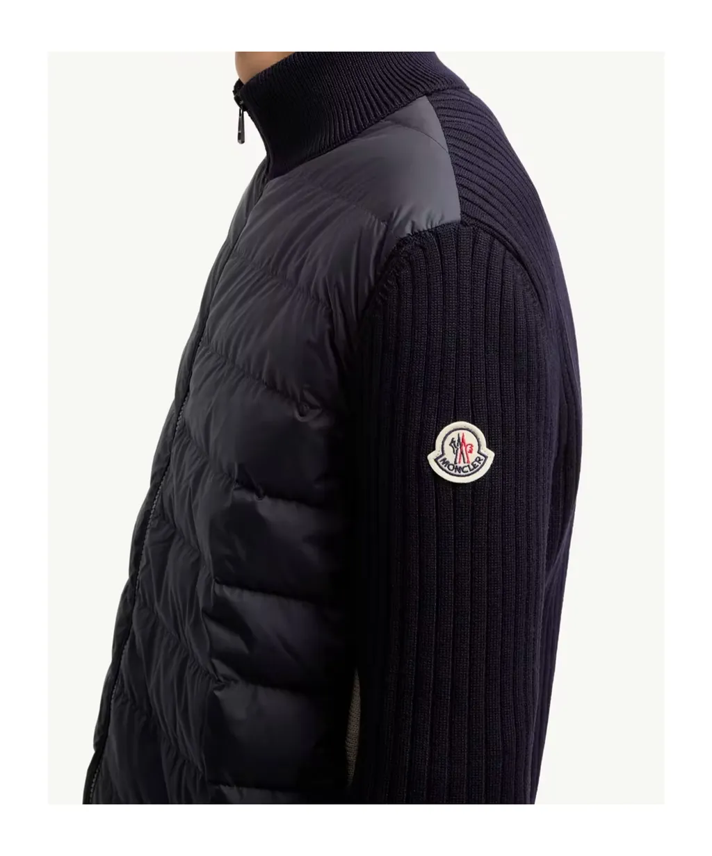 Moncler Quilted Zipped Cardigan