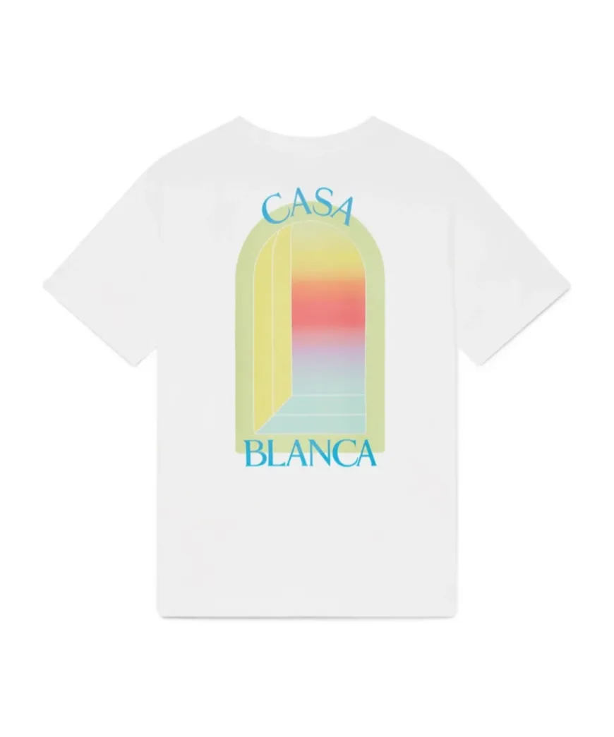 Casablanca Gradient Arch Print T-Shirt
