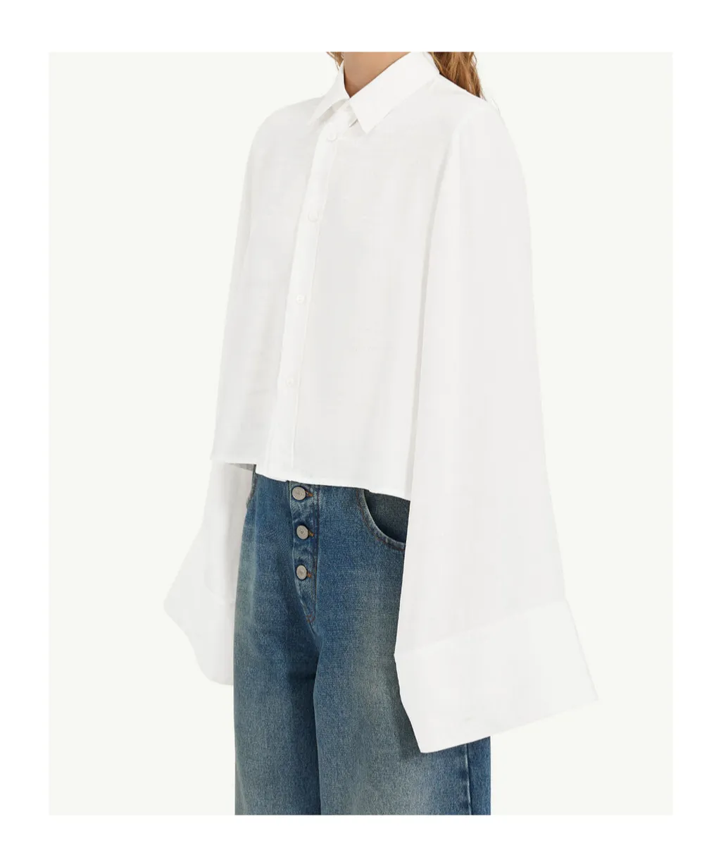 Mm6 Maison Margiela Jacquard Convertible Shirt
