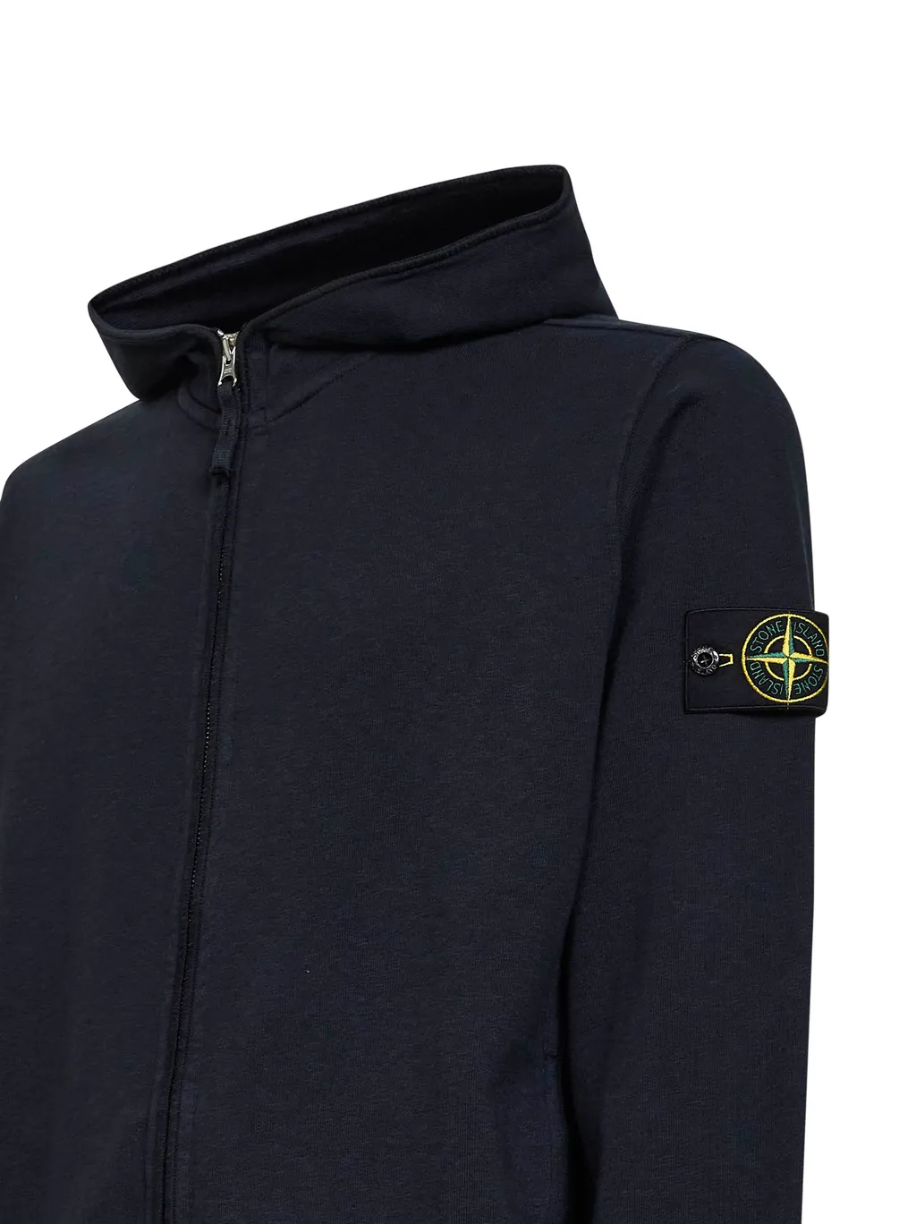 Stone Island Logo Patch Zip-Up Jacket