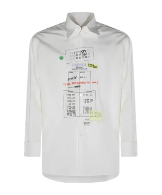 Mm6 Maison Margiela Graphic Print Buttoned Shirt