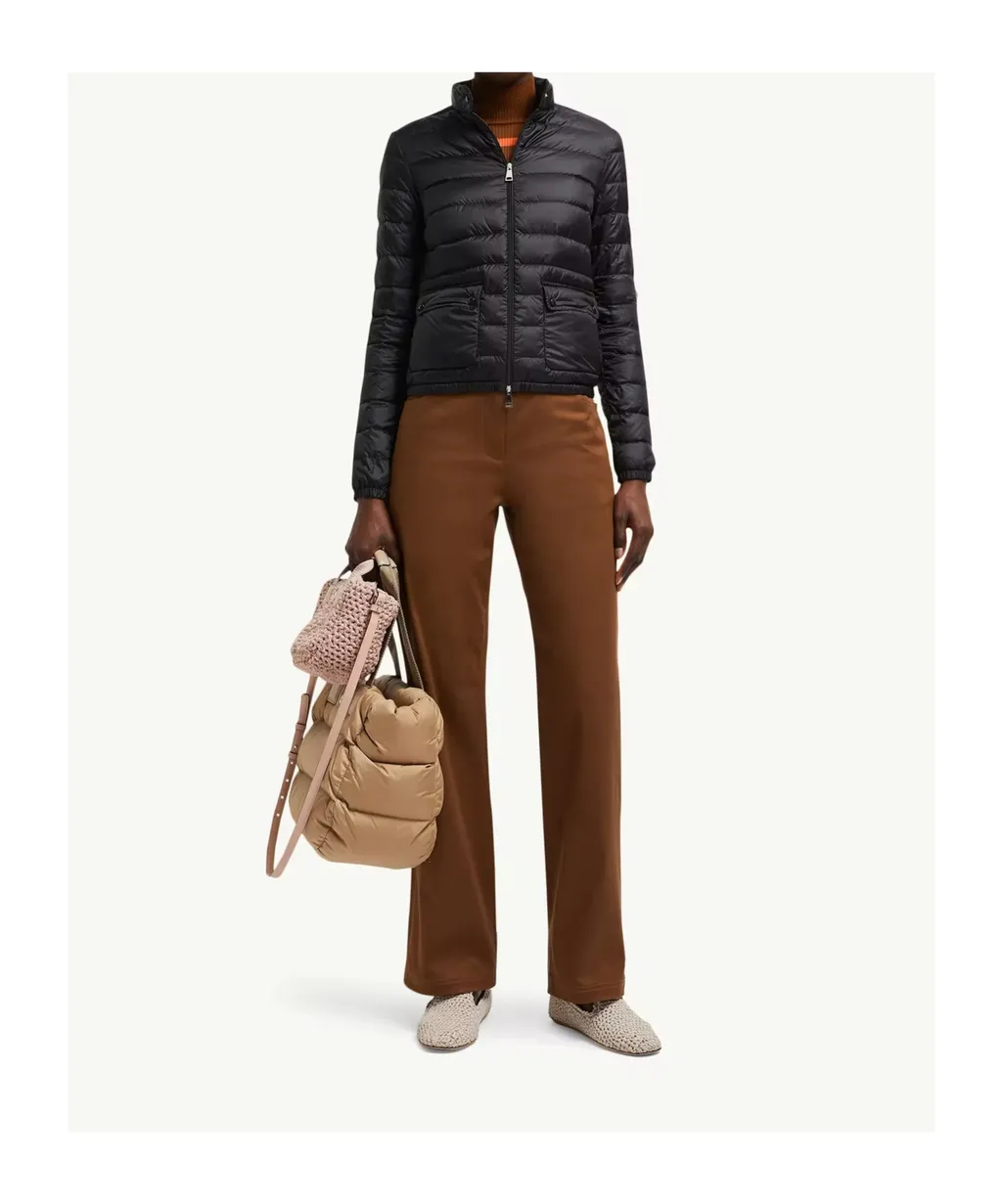 Moncler Lans Zip-Up Short Padded Jacket