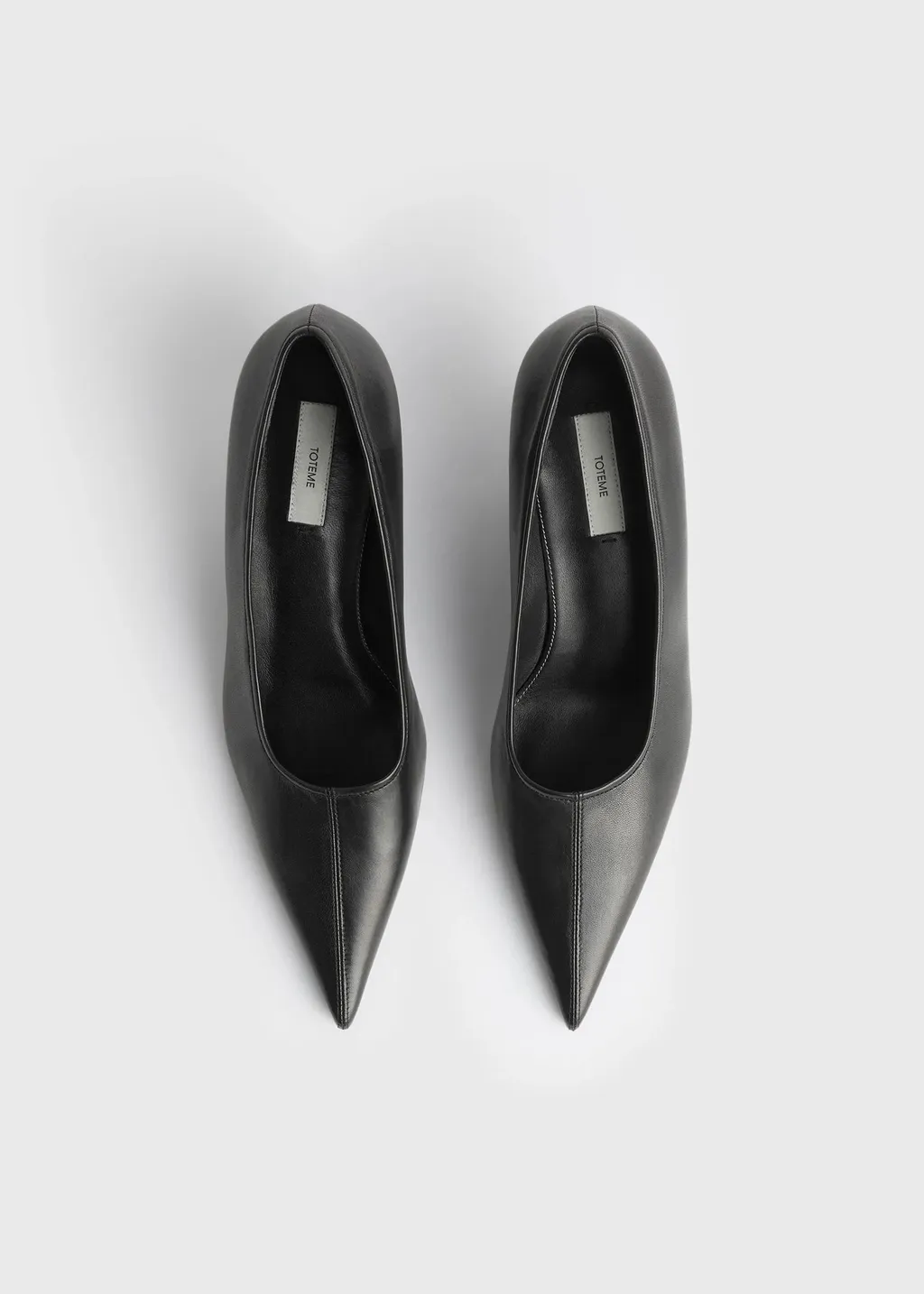 55Mm Pointed-Toe Leather Pumps